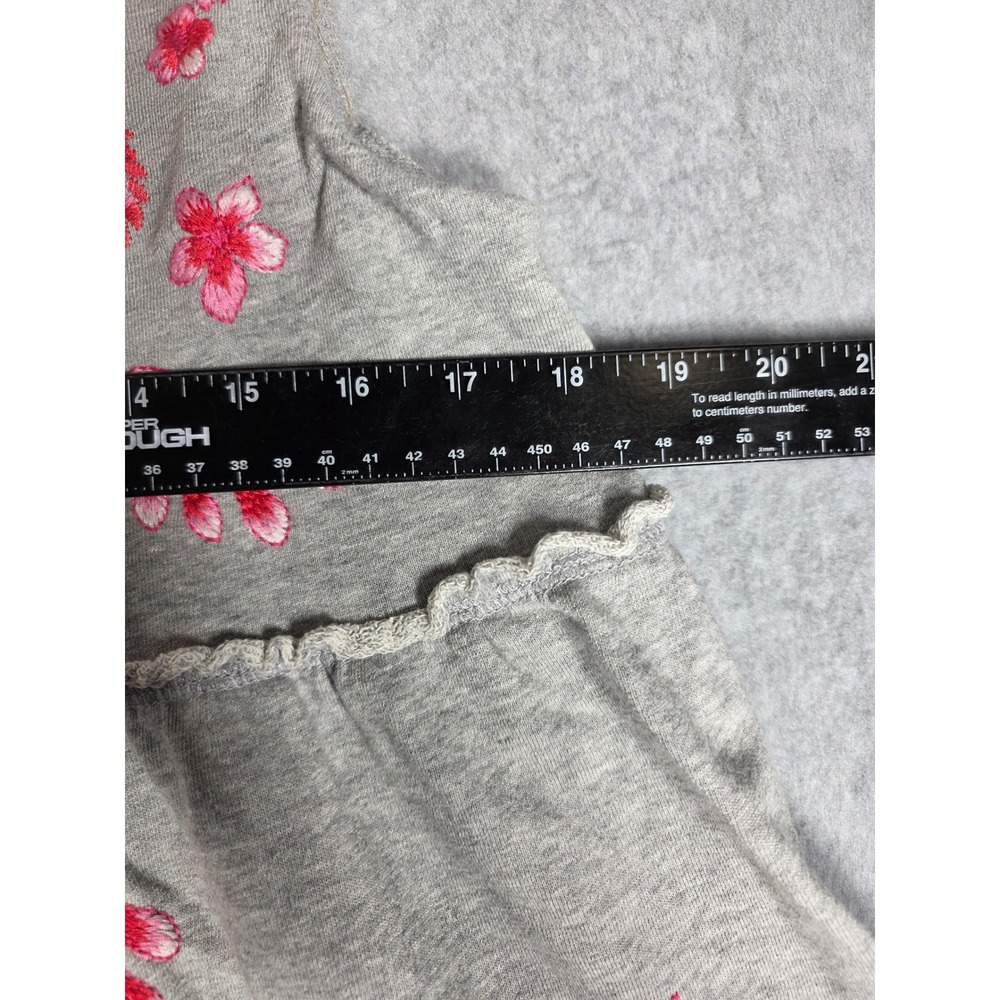 Johnny Was Cassia Grey Embroidered Swing Hoodie Jacket Vest Womens Small Pink - Picture 12 of 12